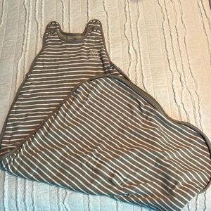 Woolino 4-season ultimate sleep bag, grey stripes, merino wool, size 2-4y